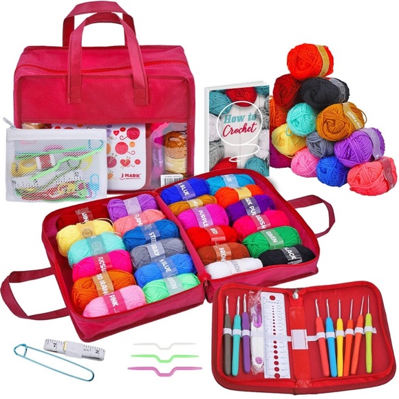J mark Other - J Mark Crochet Kit for Beginners with Yarn Set
